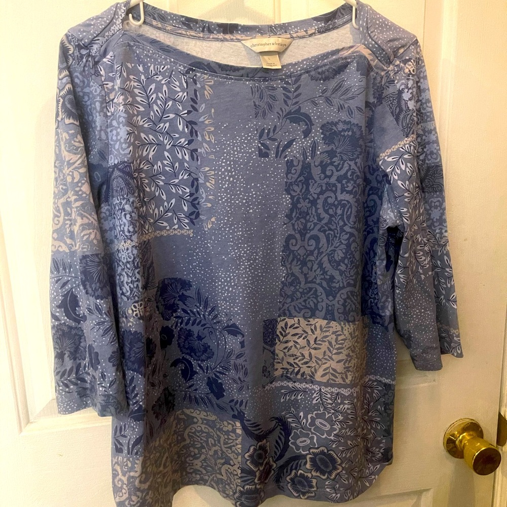 Christopher and Banks three-quarter sleeve shirt